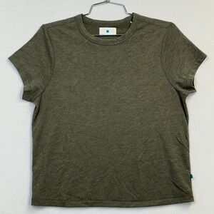 Jason Scott Olive Green Crew Neck Short Sleeve T-Shirt Women's Size Small